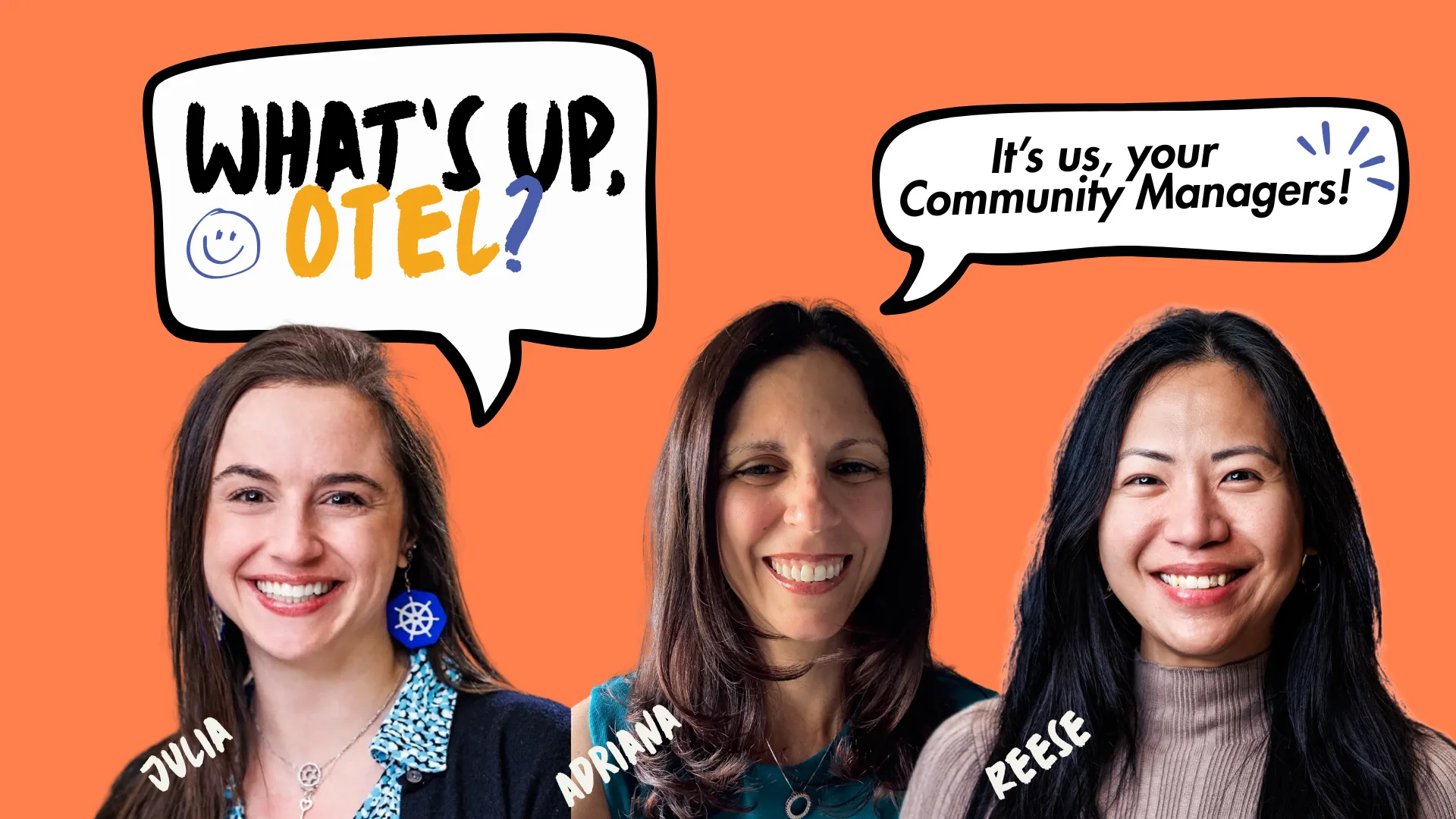 Cover image showing the OTel Community Managers